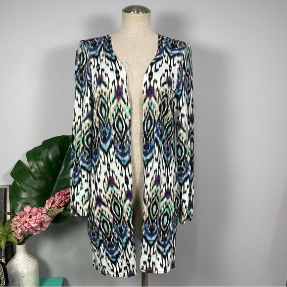 Chico’s Daring Diamond Deidra duster Sz M / 2 - Picture 10 of 16